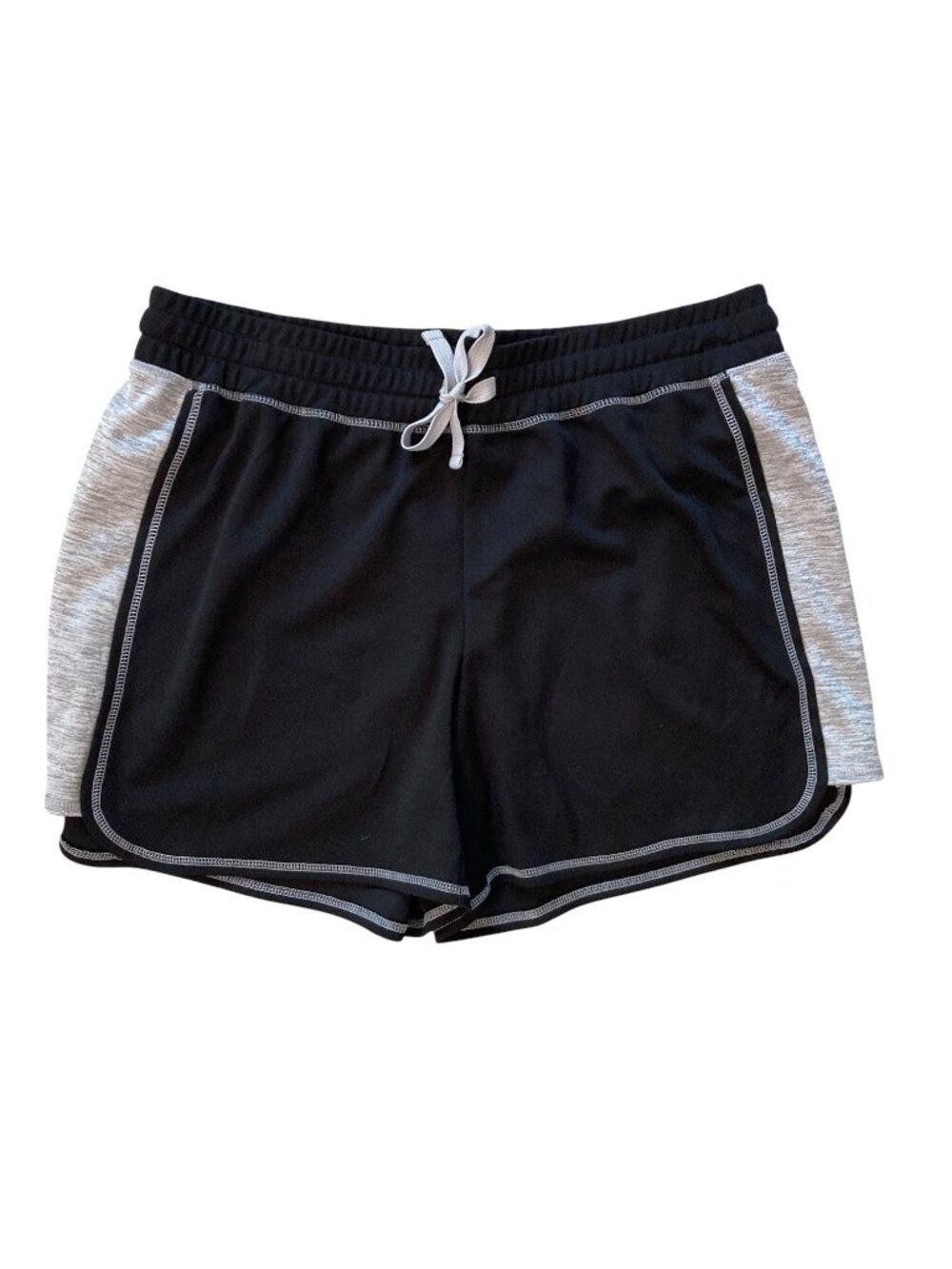 Women's ST. JOHN'S BAY Active Quick-Dri Shorts Black & Gray Size Large